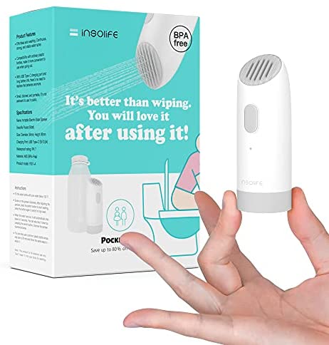 Insolife Bidet de poche – Pulvérisateur de bidet électrique portable pour l’hygiène…