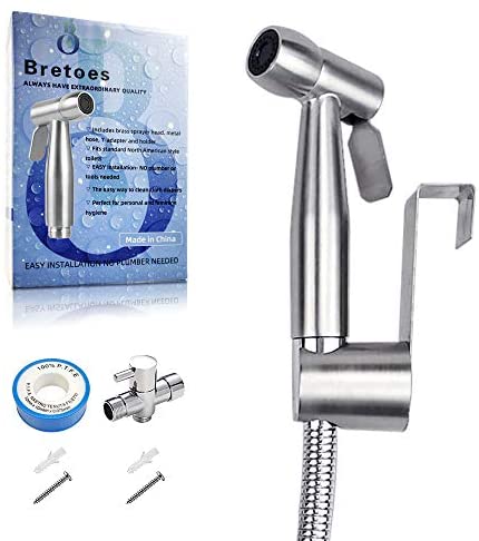 Bretoes en acier inoxydable Douchette bidet Pulvérisateur de WC – Bidet Pulvérisateur –…