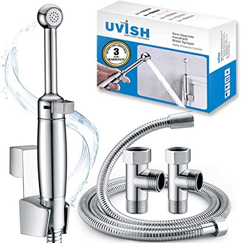 Pulvérisateur de bidet Uvish pour toilettes musulmanes – Réglable – Fixation pour bidet -…