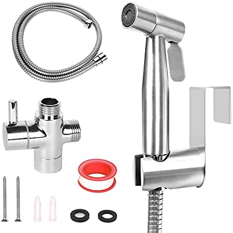 Pulvérisateur de bidet à main WEIDMAX, kit de pulvérisation en nickel brossé en acier…