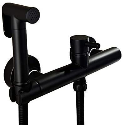 WXDL Noir Pulvérisateur de Bidet à Main Laiton Chaud et Froid Kit Douchette WC Hygiène…