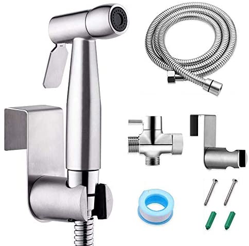 MYYINGELE Bidet Robinet WC Acier Inoxydable Portatif Bidet Pulvérisateur, avec Tuyau de 49…