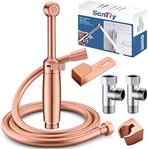 SonTiy Kit de pulvérisation pour bidet et avec tuyau pour douche musulmane avec tuyau pour…