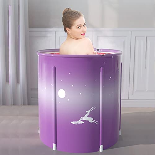 GCXC Baignoire portable autoportante pliable pour salle de bain spa pour adulte (cerf)…